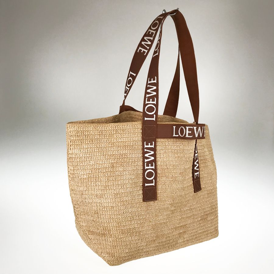 outlet!【 LOEWE 】フォールドショッパー ラフィア トートバッグ フォールド ショッパー（ラフィア） ベージュ - LOEWE