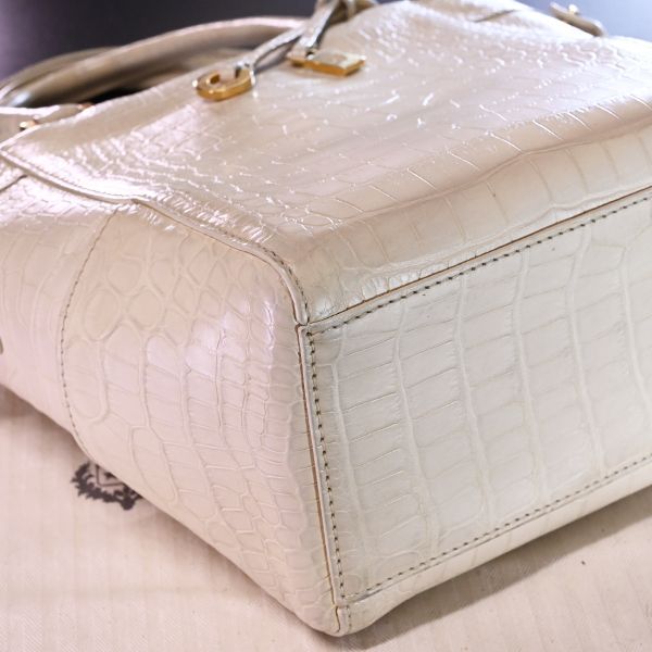 極美品✨最高級✨　ロロピアーナ　ハンドバッグ 本物 極上品 ロロピアーナ 最高級マットクロコダイルレザー 2WAY