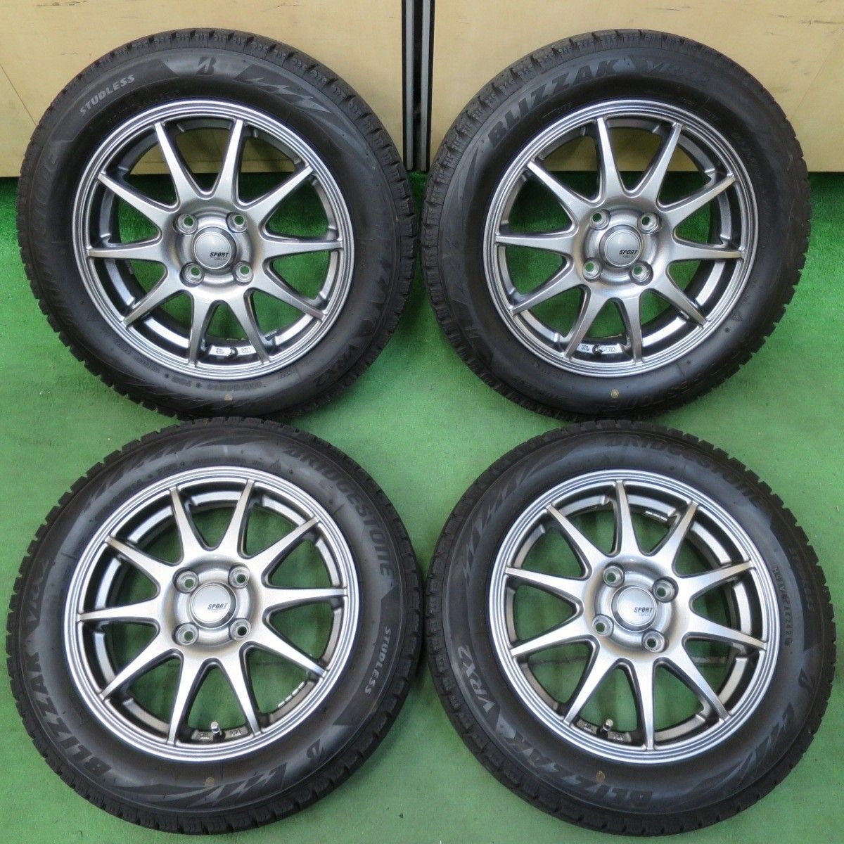 ブリザック VRX2 155/65R14 2021年製 バリ溝　ホイールセット ブリザック VRX2 【2024年製】ブリヂストン 155/65R14 新品4本
