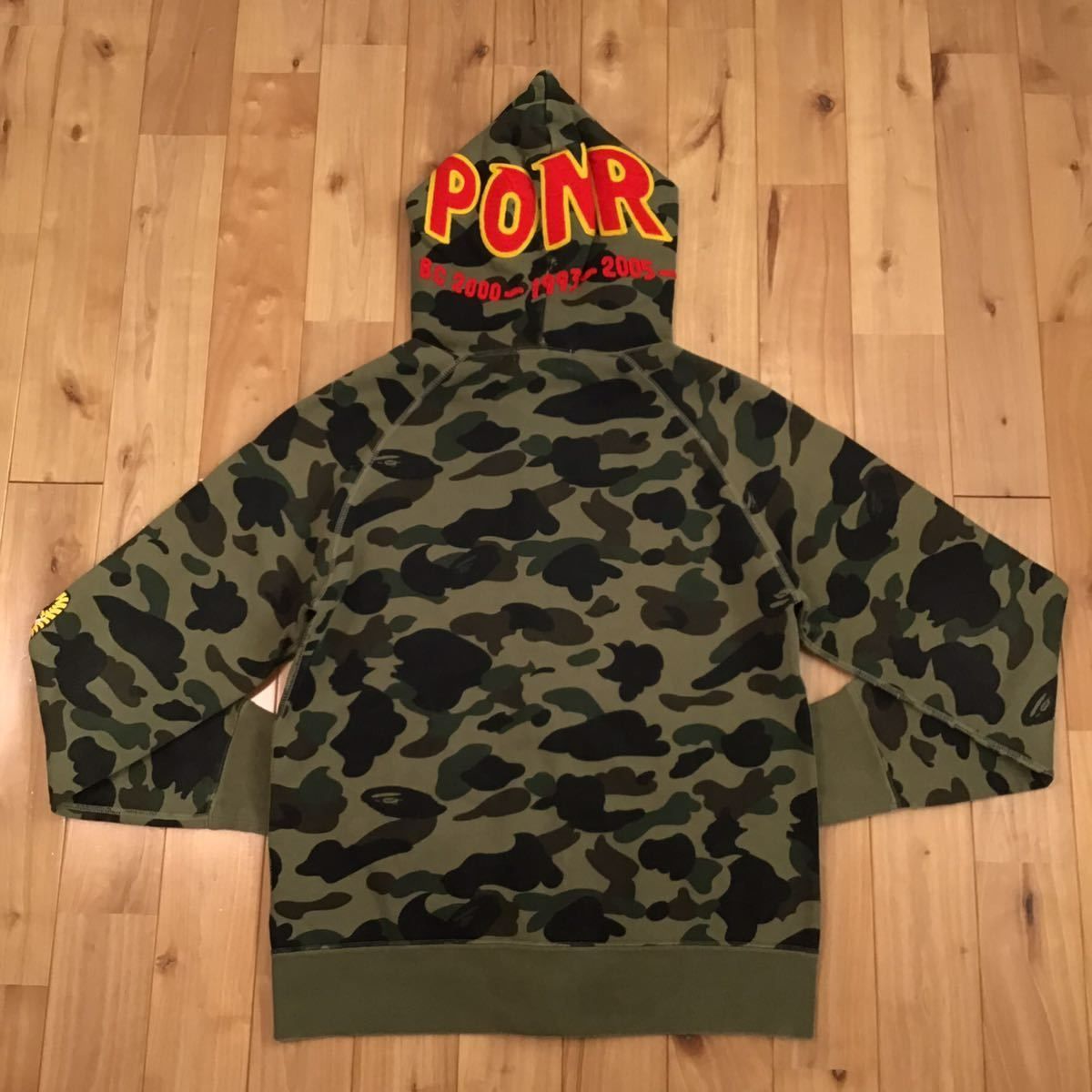 1st camo green シャーク パーカー Mサイズ shark full zip hoodie a 