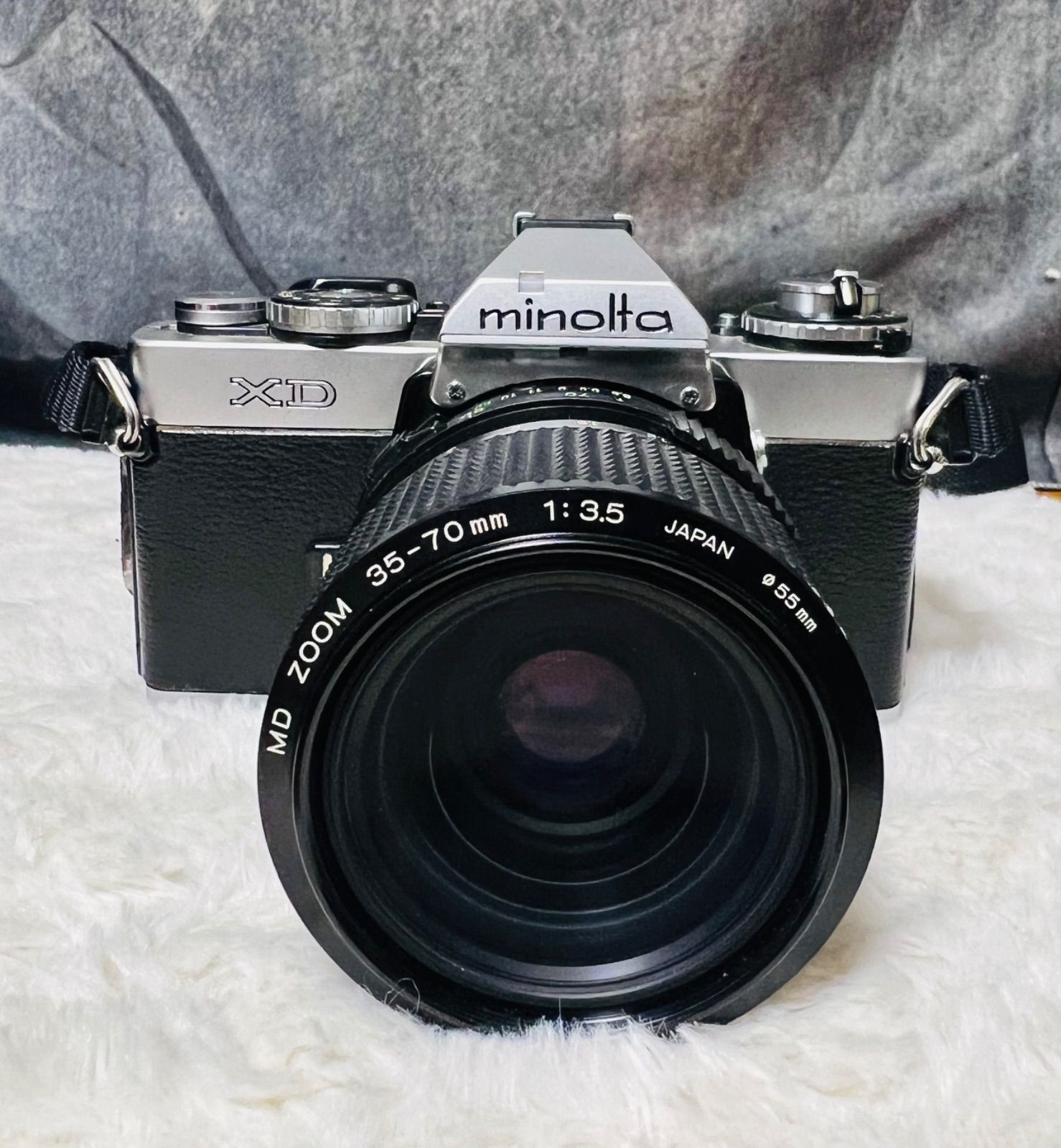 minolta XD MD ZOOM 35-70mm レンズ付き フィルムカメラ minolta XD MD