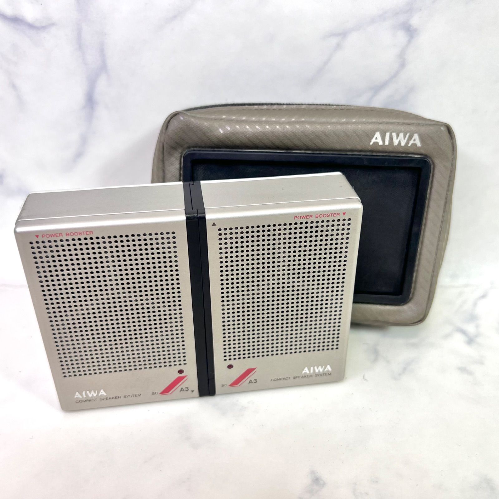 AIWA/アイワ ポータブル ミニ スピーカー SC-A3 本体のみ動作未確認 ジャンク扱い - メルカリ