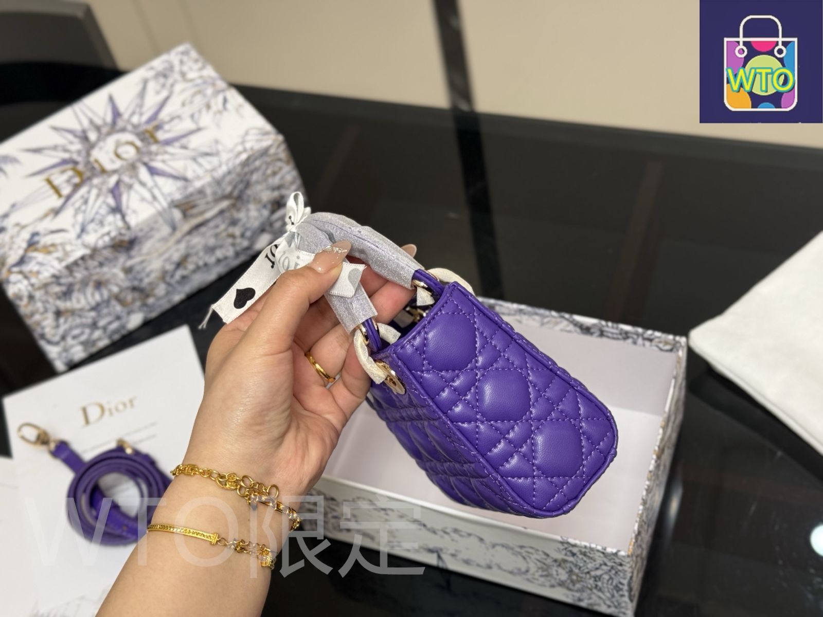 【希少☆】Dior Lucky Lady D-Lite バッグ スモール スモール Dior LADY DIOR(ディオール レディ ディオール) - 海外