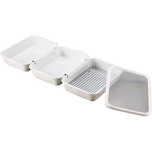 富士ホーロー よくばりシリーズ よくばりバット 5点セット ホワイト