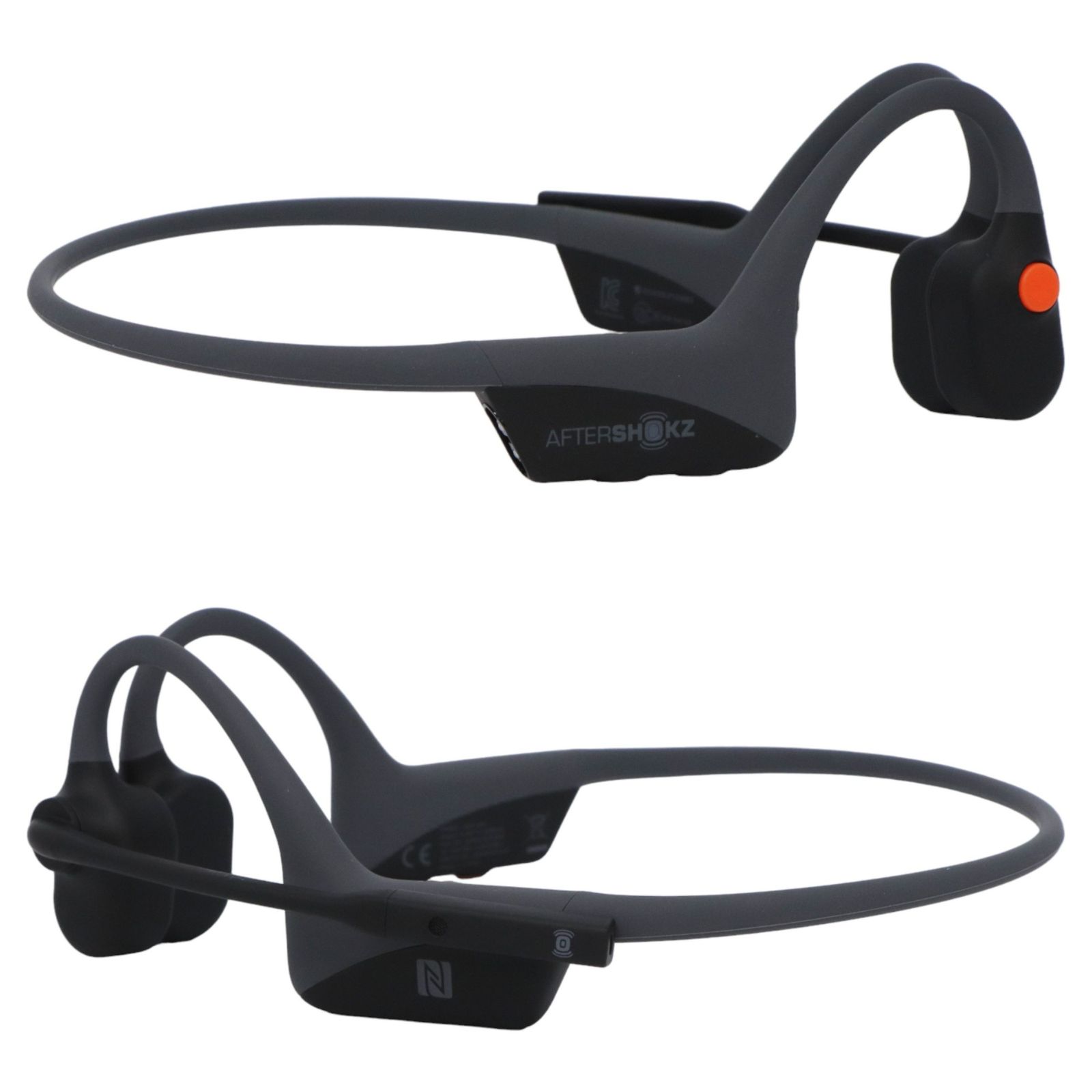 shokz AfterShokz OpenComm AFT-EP-000026 骨伝導ヘッドセット ノイズキャンセリングマイク スレートグレー  【非常に良い】 - メルカリ