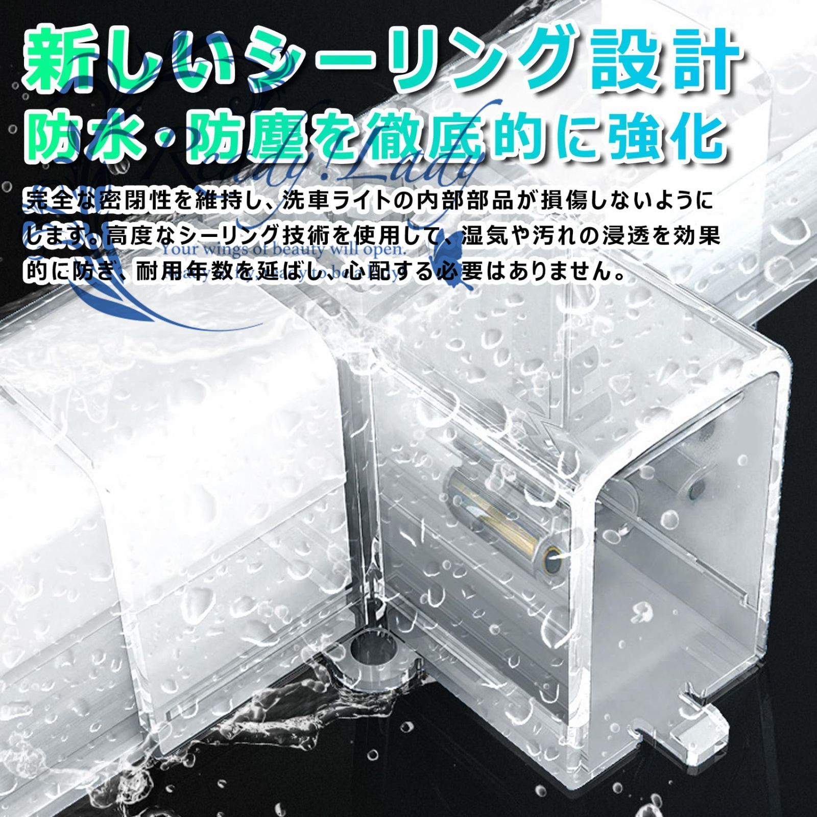 ガレージライト カラフルLED 洗車室 天井用 110V ハニカムライト 3000-6500K 高輝度 DIYセット 白/暖かい光 防水 DIYセット  green - メルカリ