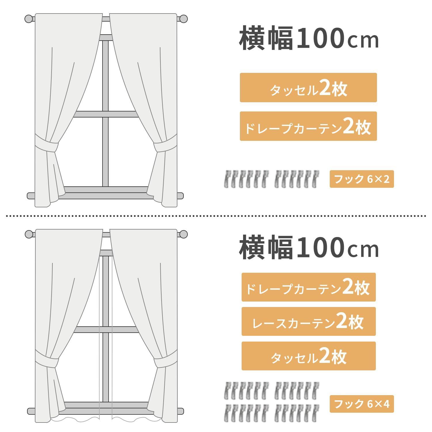 【色: レモン柄】AZRA カーテン 1級遮光 北欧 レモン柄 幅100丈80C