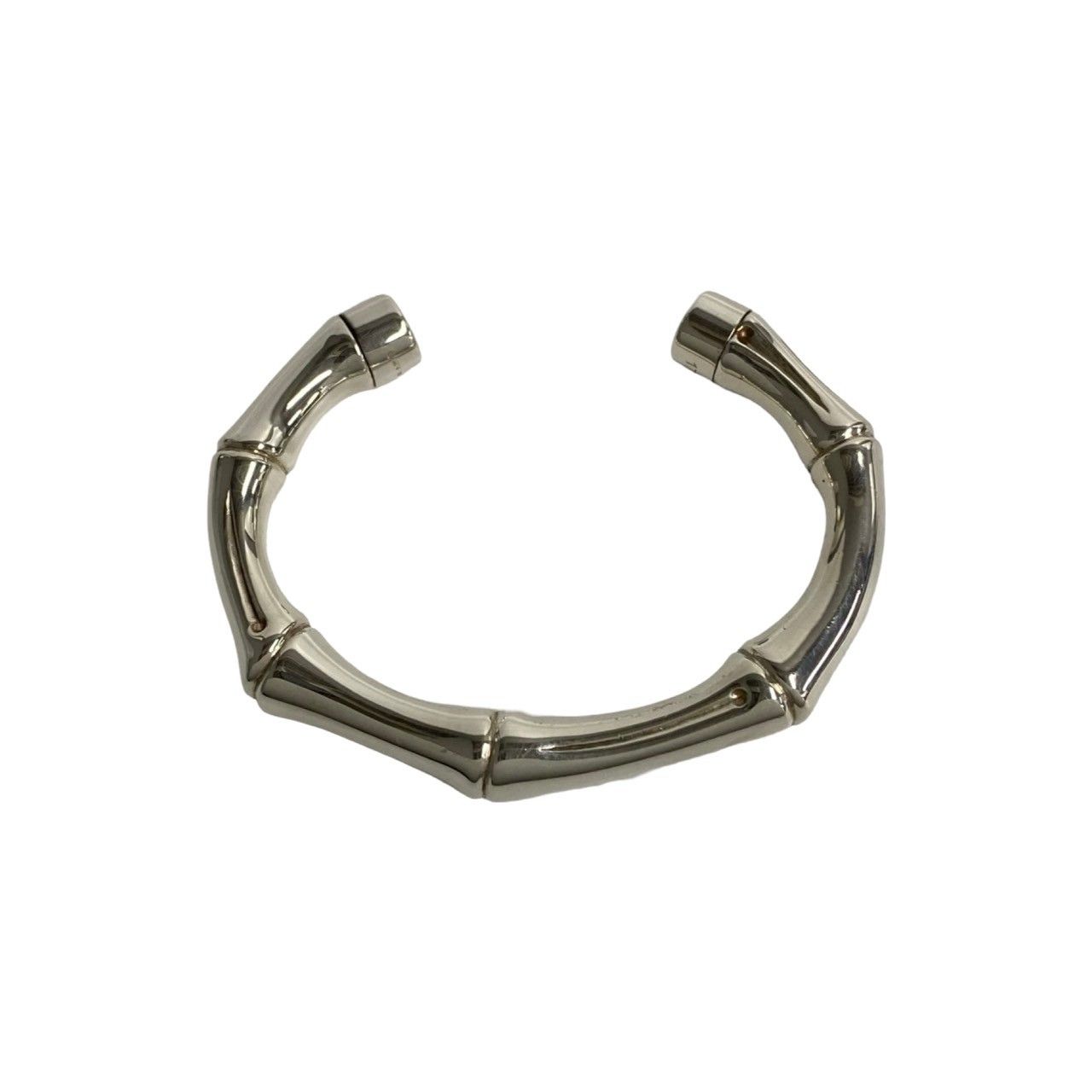 極 美品 箱 袋付 GUCCI グッチ バンブー モチーフ シルバー925
