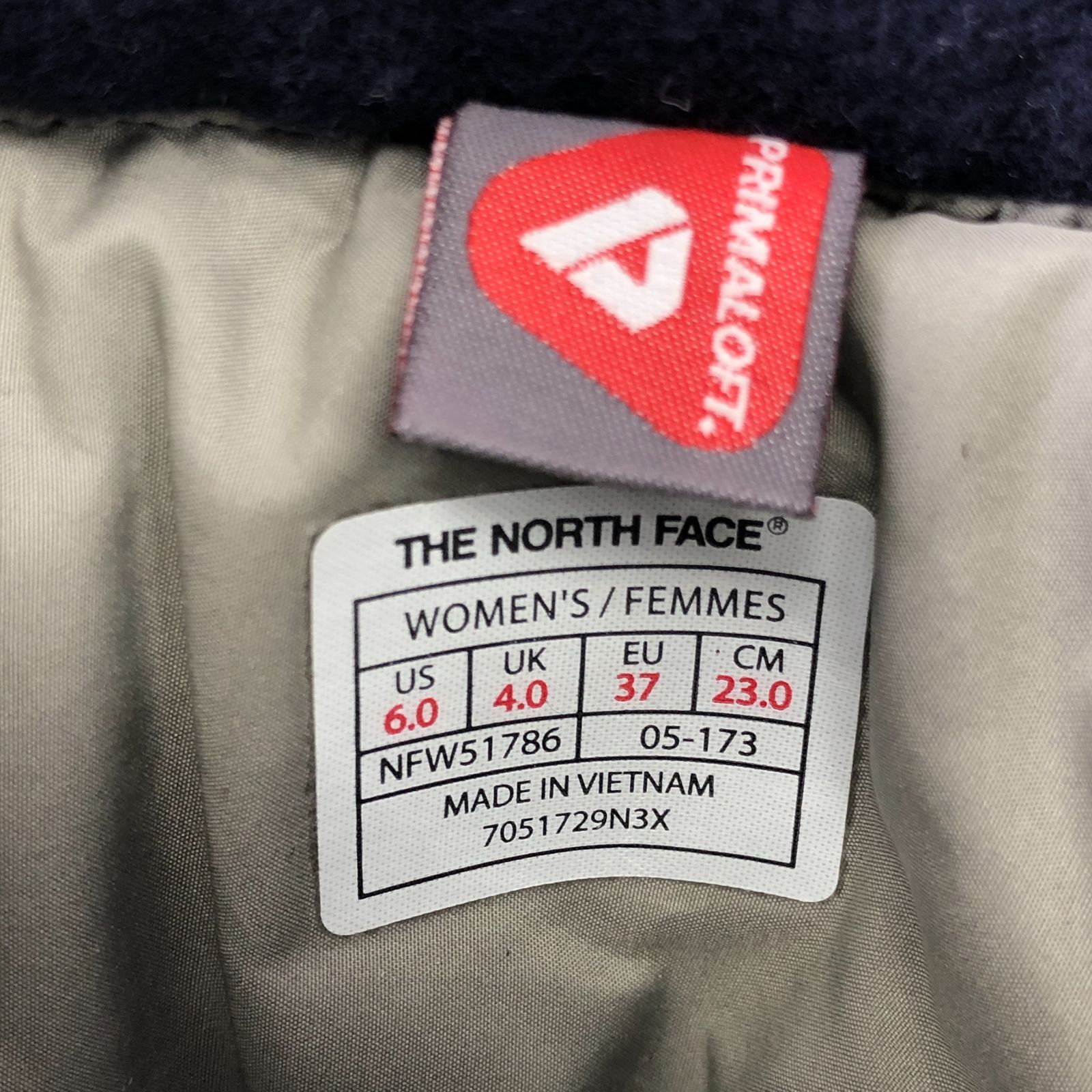 THE NORTH FACE ザ ノースフェイス ヌプシ ブーティ 7051729N3X ネイビー系 23cm レディース 靴 24g菊NS