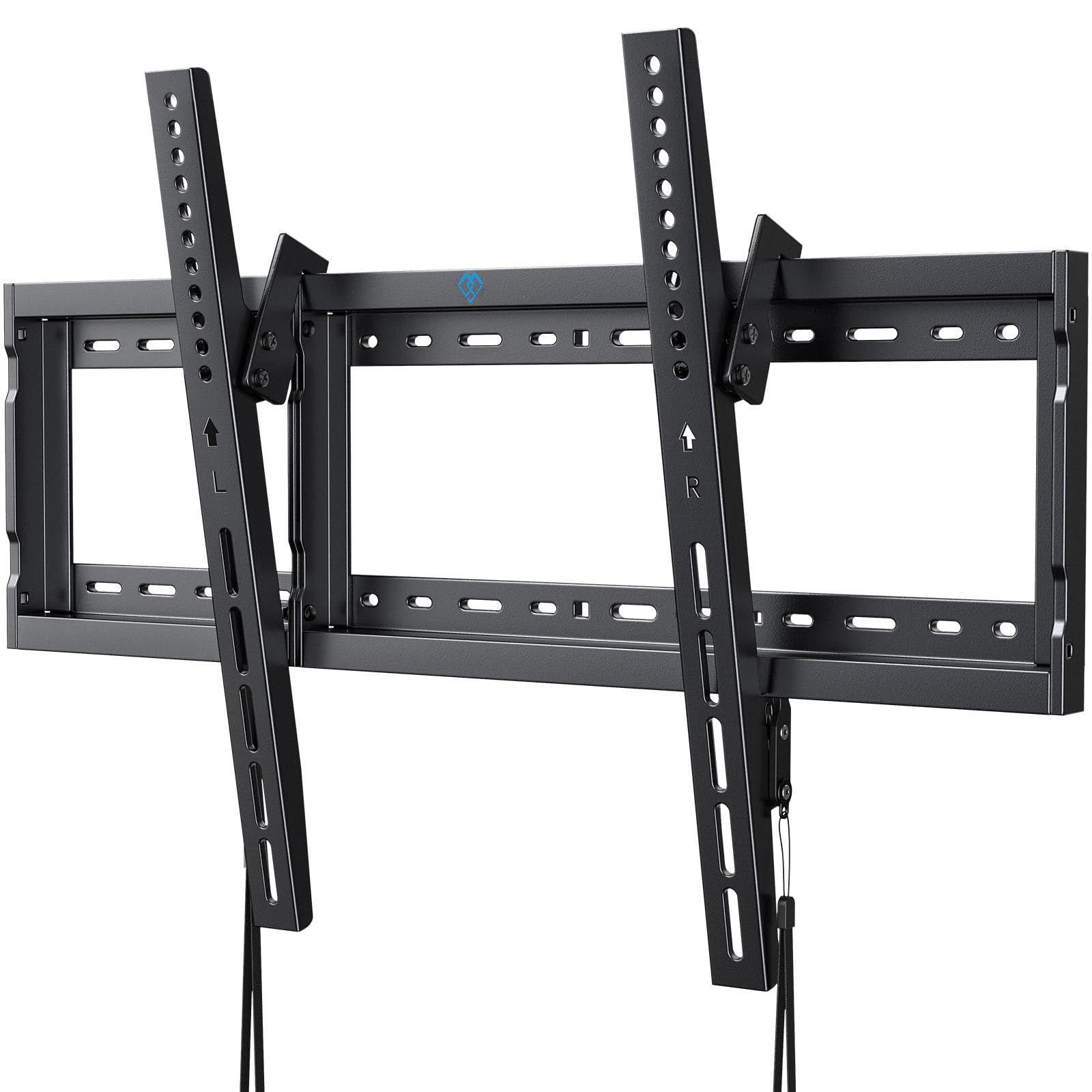 ブラック PERLESMITH 壁掛けテレビ金具 37～75インチ対応 ティルト式
