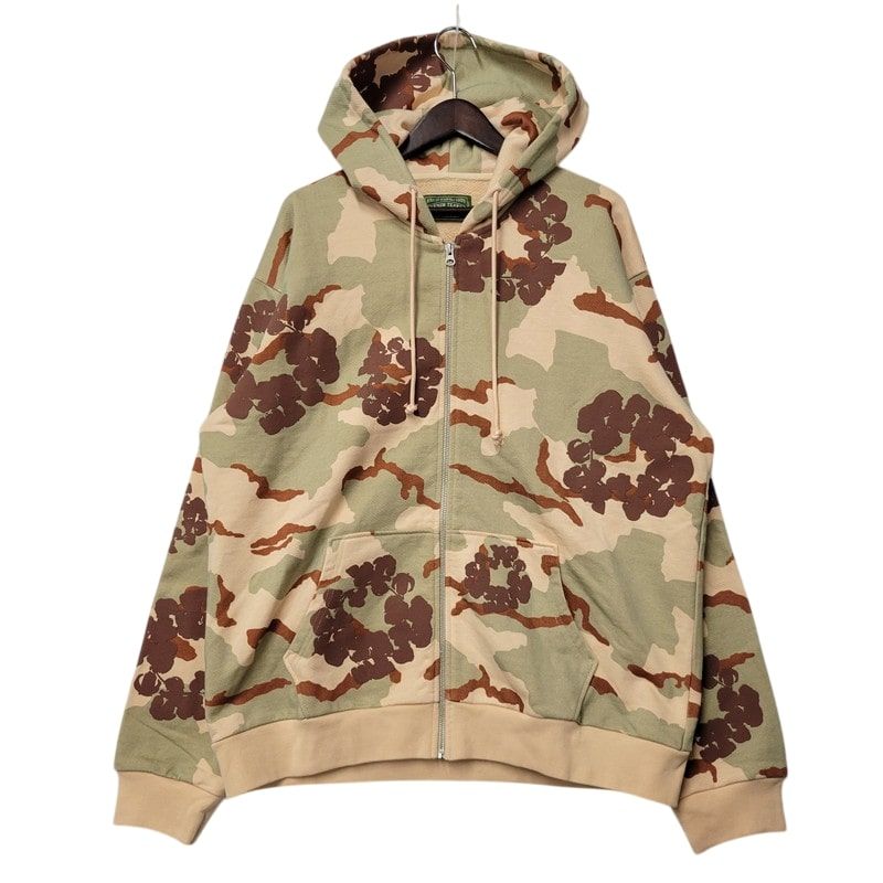 DENIM TEARS TAN CAMO COTTON WREATH ZIP HOODIE DESERT STORM CAMO タン カモ コットン リース ジップ フーディー パーカー XL メンズ 142-250416-as-21-izu