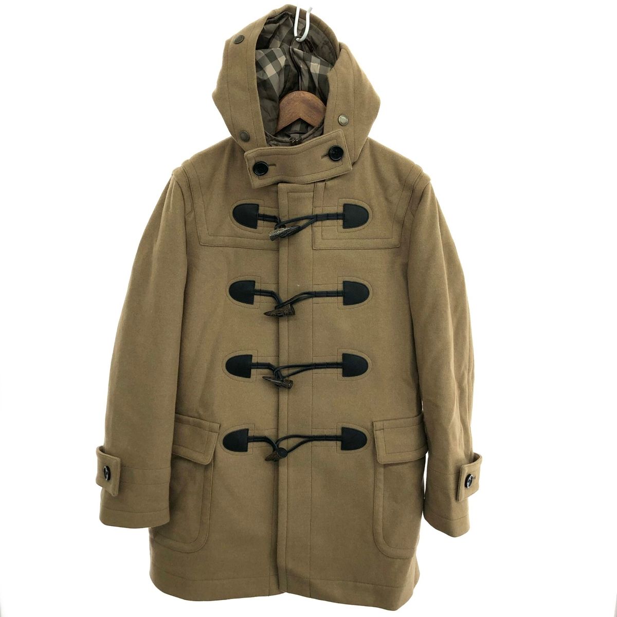 バーバリーロンドン　ダッフルコート 良好 BURBERRY LONDON バーバリーロンドン フーデッドダッフル