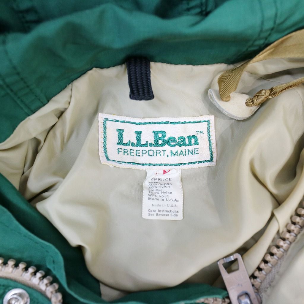 腹部背中腰破れ70年代 USA製 L.L.Bean エルエルビーン ロクヨンクロス