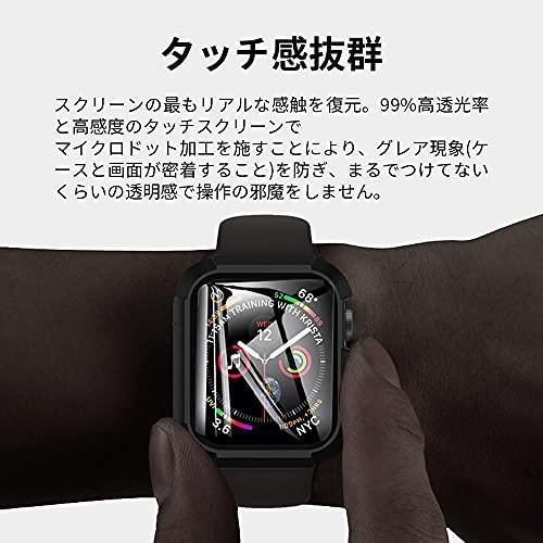 新品未使用】45mm_ブラック 1枚 YUGYUG Apple Watch ケース 49mm 45mm