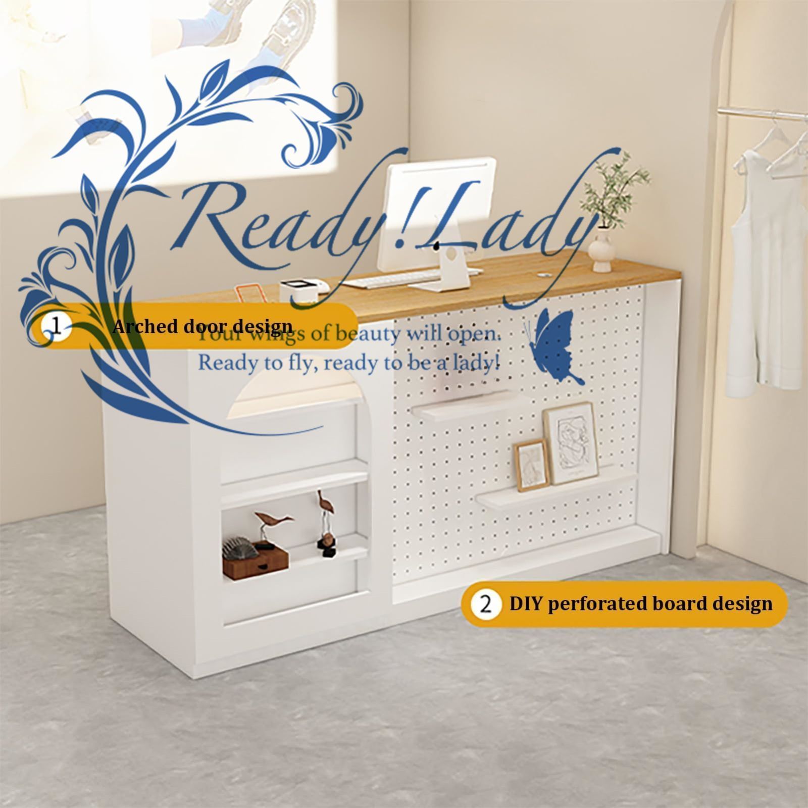 カウンター付き受付デスク フロントデスク