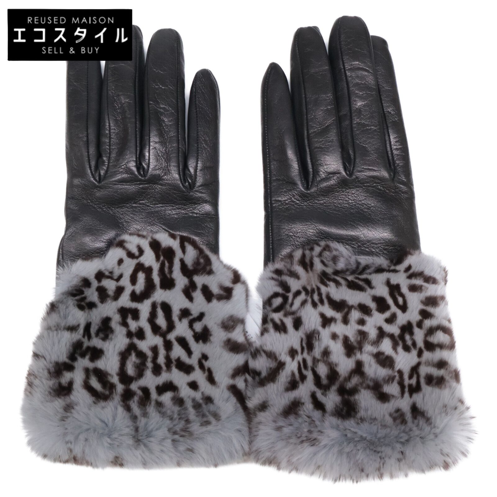 GALA GLOVES ガラグローブ D374NACA012|LEO レオ ワイド リアルファーパネル ナッパレザー 7 1|2