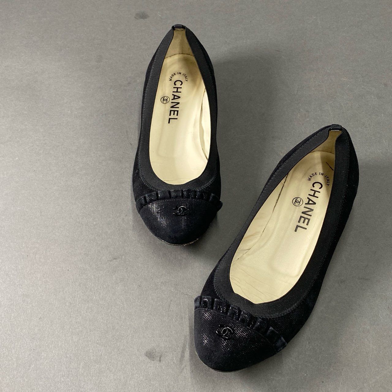 CHANEL バレリーナ バレエシューズ フラットパンプス 35 1/2