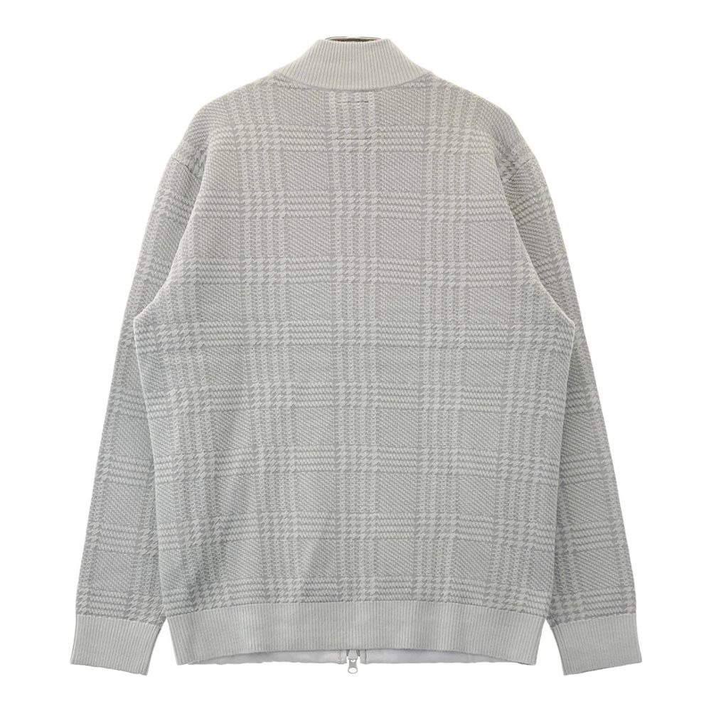 サイズ：L ADMIRAL アドミラル 中綿切替 ニット ジップジャケット 総柄