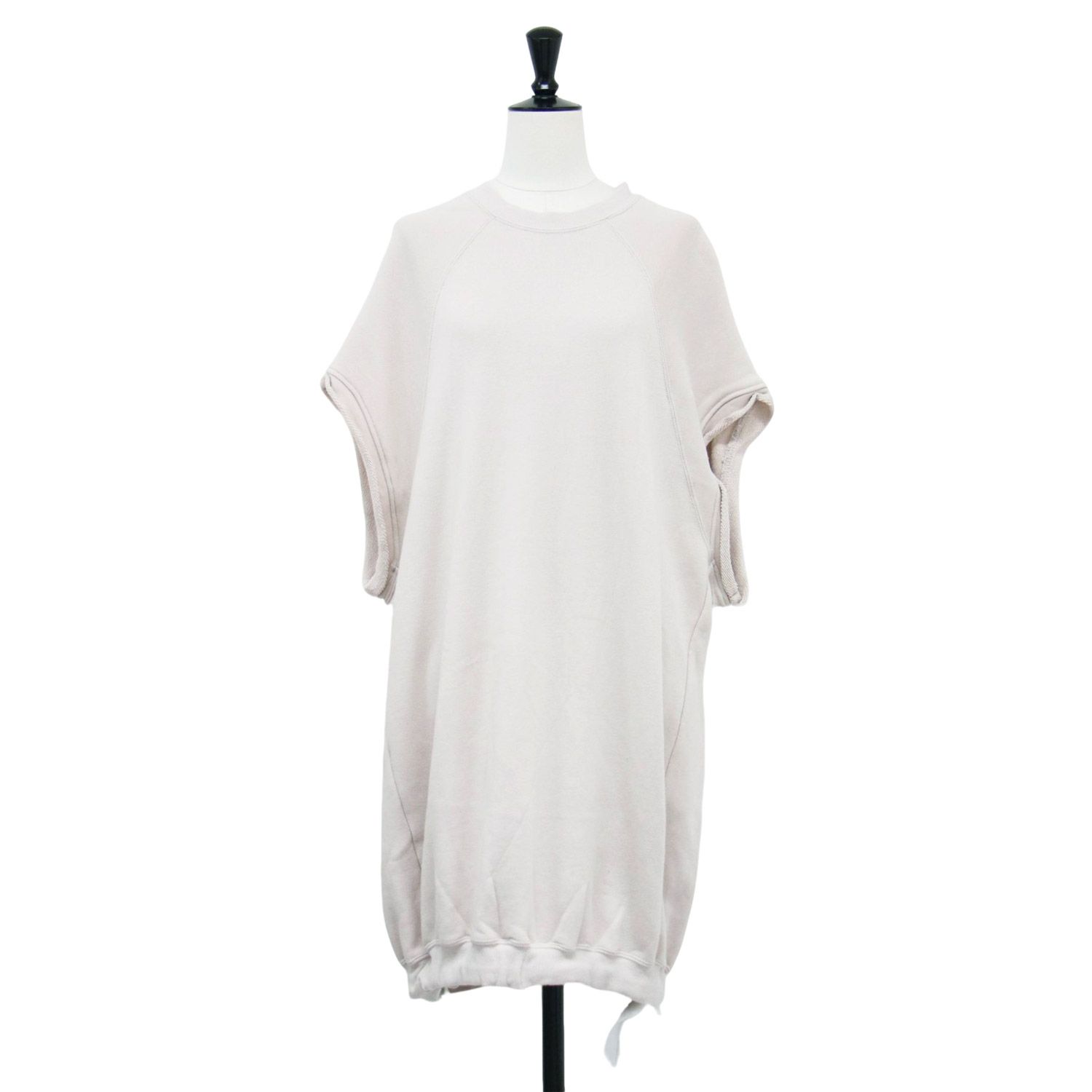 COGTHEBIGSMOKE コグザビックスモーク スウェット ピンクベージュ サイズ | 23春夏 半袖 ロング スウェットシャツ | ALICAI SWEAT SHIRT プルオーバー クルーネック ドロスト レディース