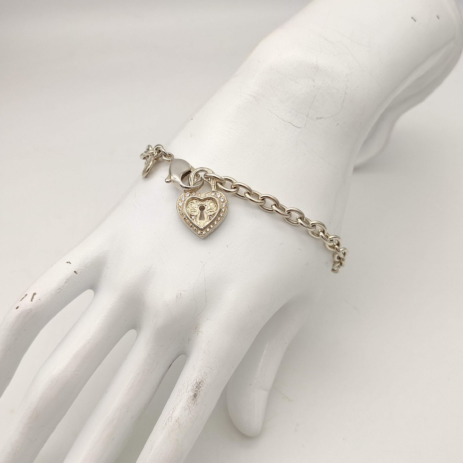 美品】Loree Rodkin ローリーロドキン SMALL HEART LOCK CHARMED