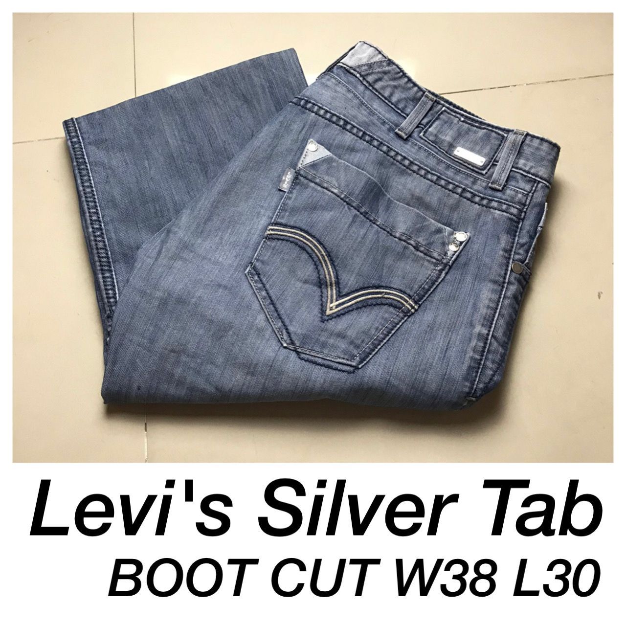 LS6【Levi's Silver Tab】W38 L30 フィリピン製 シルバータブ BOOT CUT ...