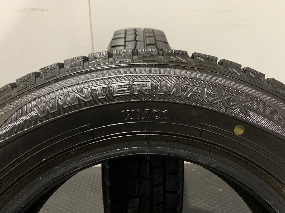 DUNLOP WINTER MAXX WM01 145/80R13 13インチ スタッドレス 2本 19年製 タント ワゴンR キャロル モコ N-BOX等　(MTF718)