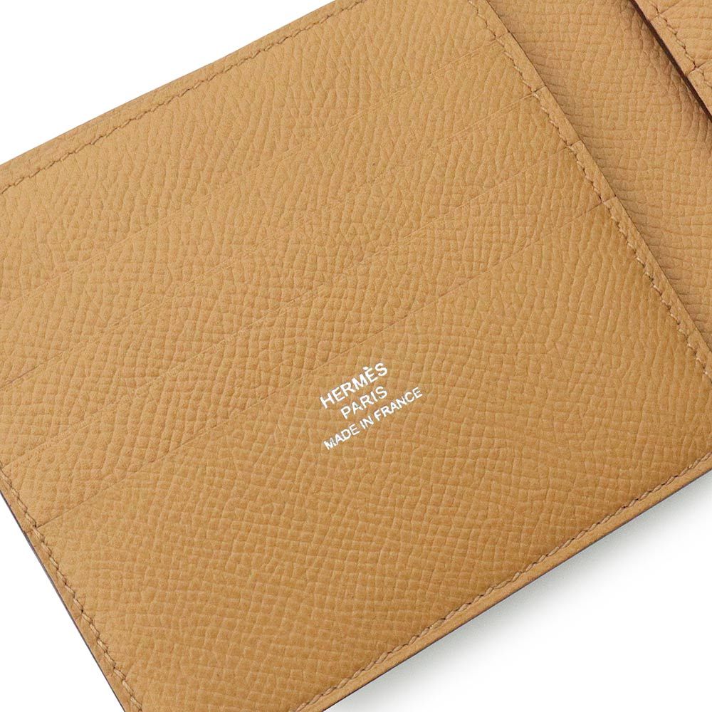 ✨美品✨ エルメス MC2 コペルニクス レザーバレニア 二つ折り財布 ブラウン HERMES エルメス 二つ折り財布 MC2 コペルニクス 札入れ
