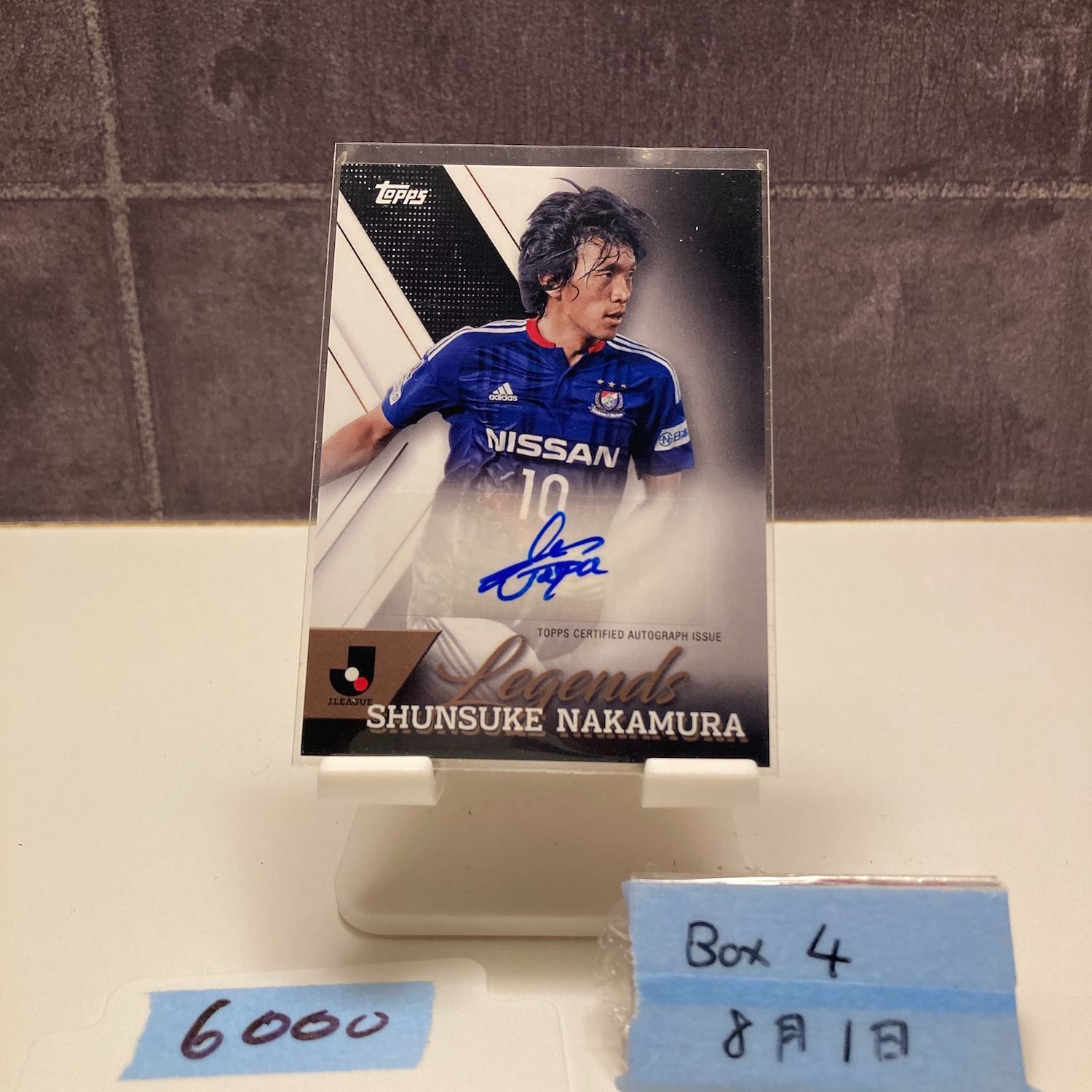 中村俊輔 2024 TOPPS Jリーグ 直筆サインカード 横浜Fマリノス