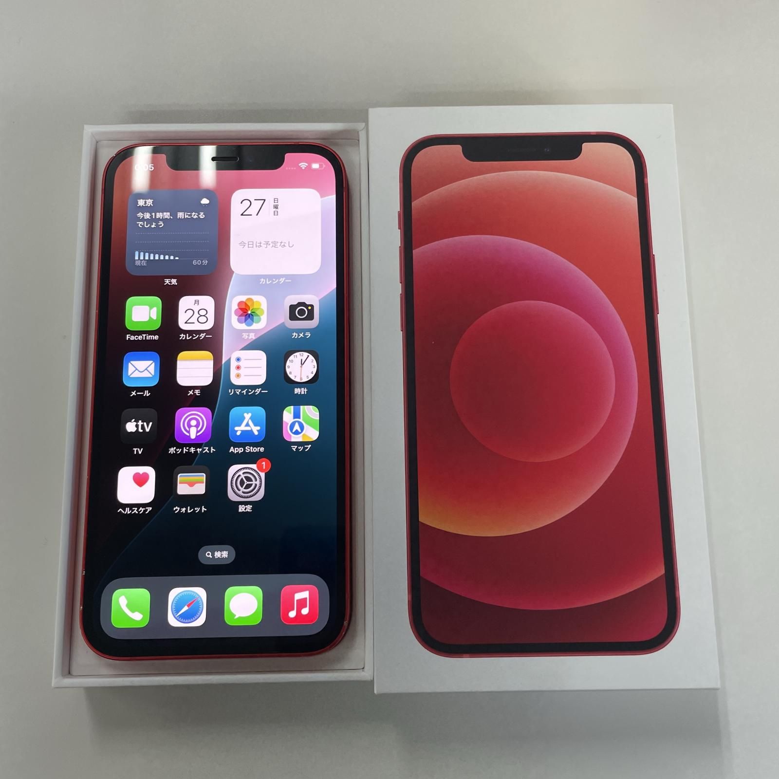 docomo iPhone 12 64GB レッド