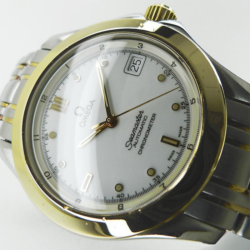 オメガ シーマスター クォーツ メンズ腕時計 稼働中 OH済み 美品