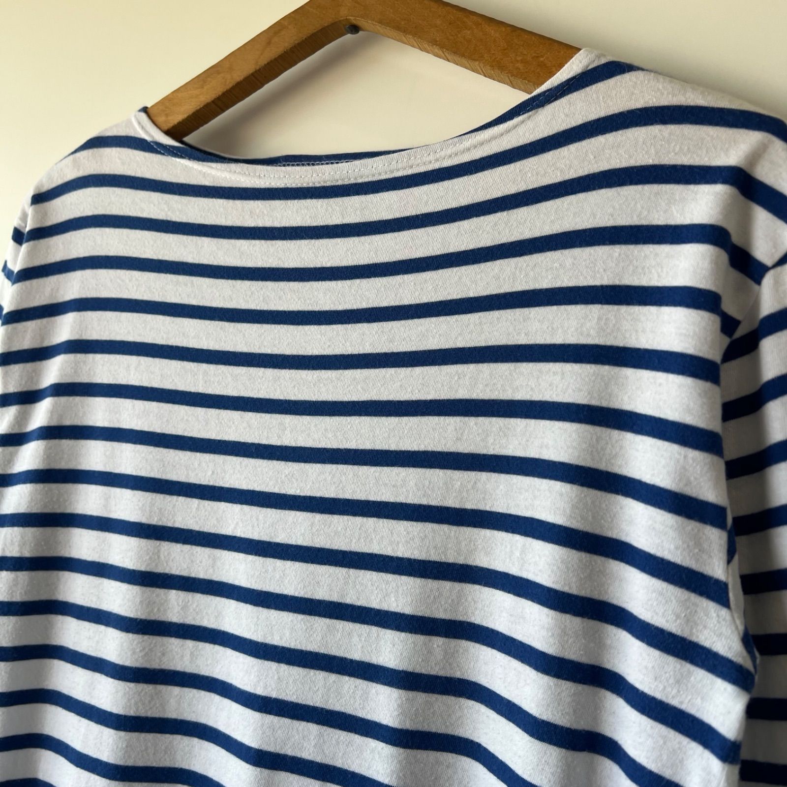 SAINT JAMES morlaix short sleeve white / blue T3 - メルカリ