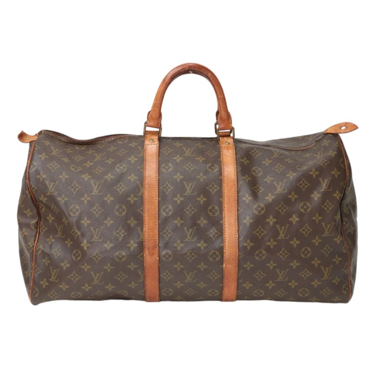 ルイヴィトン M41424 モノグラム 旅行かばん キーポル55 ボストンバッグ LOUIS VUITTON ブラウン