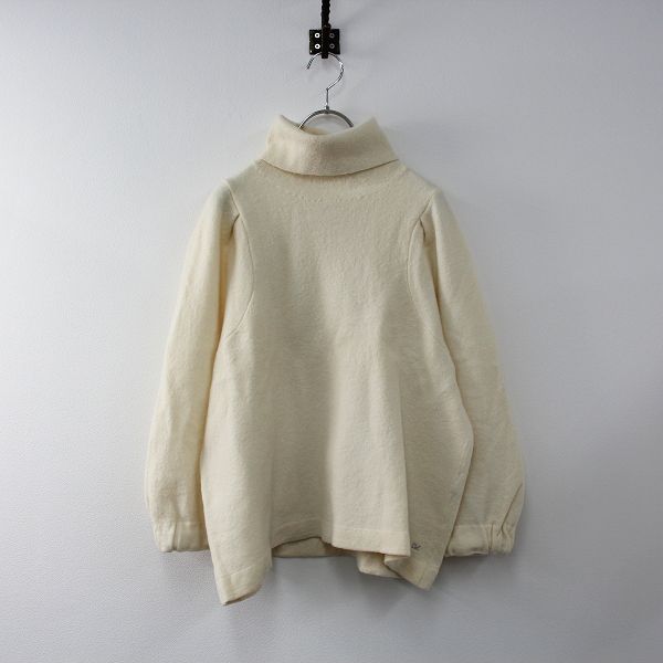 45R 縮絨ウールのタートルネックセーター-