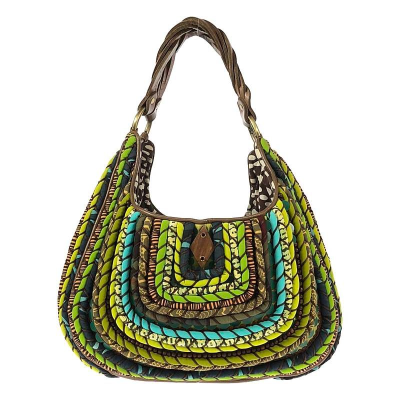 【美品】  JAMIN PUECH / ジャマンピエッシュ | WANDA パイピング ウッビーズ装飾 ハーフショルダーバッグ | マルチカラー | レディース 美品】 JAMIN PUECH / ジャマンピエッシュ | WANDA パイピング