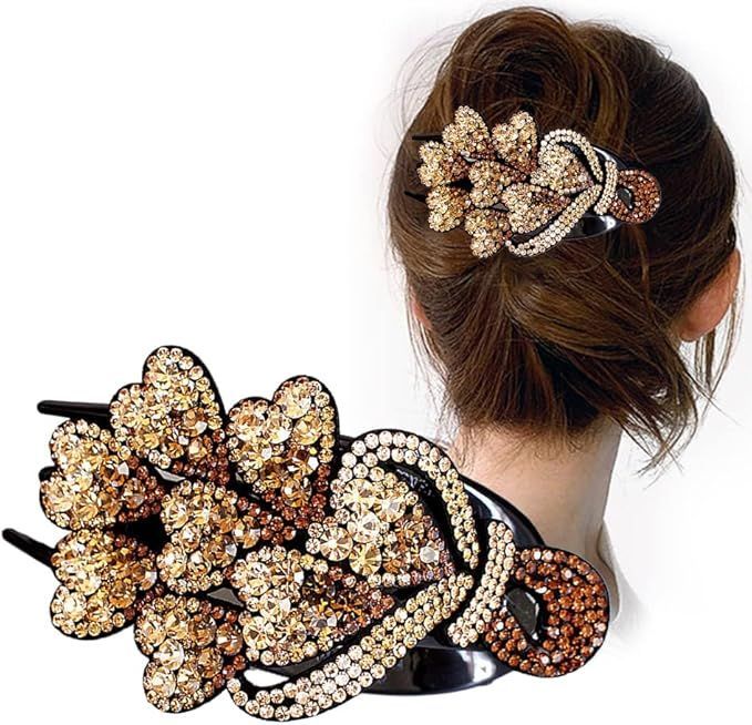 北欧花柄リボン】ベビーヘアクリップ キッズヘアクリップ ヘアピン