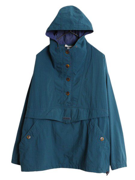 90s コロンビア ナイロン アノラック フード パーカー ジャケット レディース L 程 Columbia オールド フロントボタン マンパ プルオーバー お得なクーポン配布中!】 90s コロンビア ナイロン アノラック