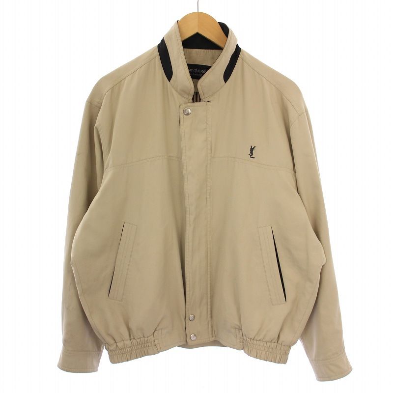 イヴサンローラン　サンローラン　スタンドカラーブルゾン 希少】イヴサンローラン 90s ヴィンテージ YSL ブルゾン アウター