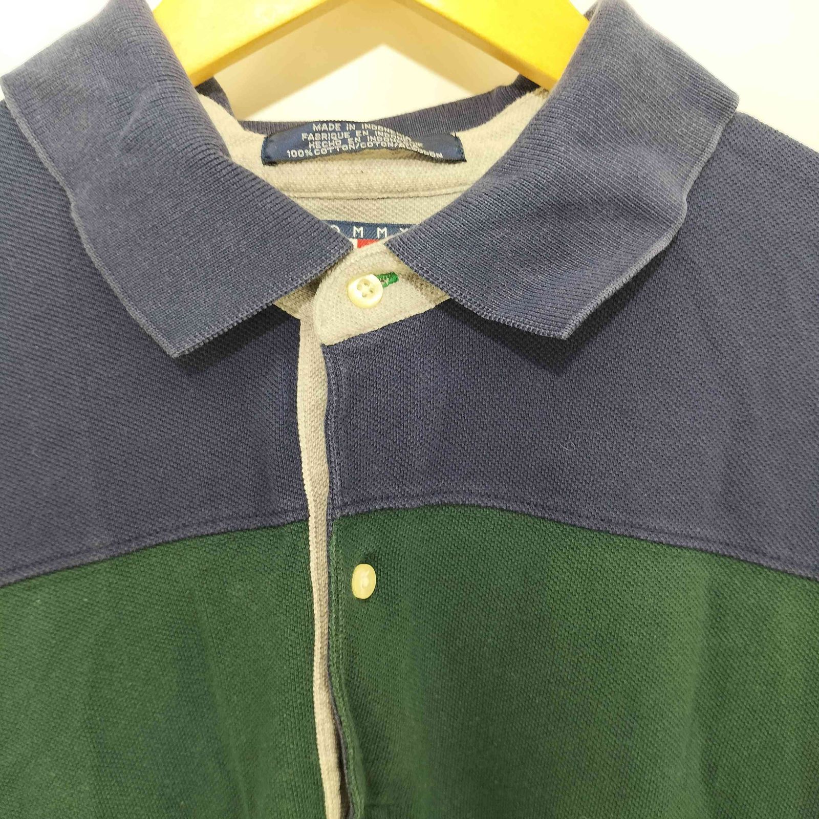 トミーヒルフィガー TOMMY HILFIGER ロゴ刺繍 ツートーン ラガー