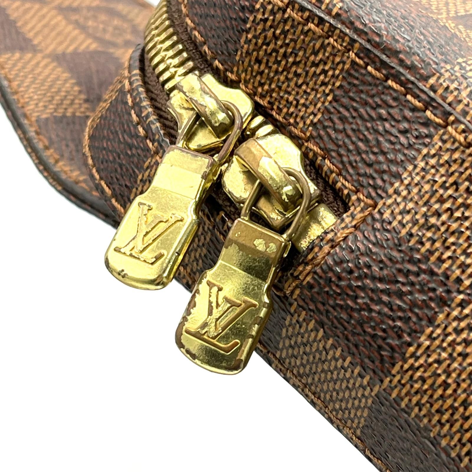 ルイヴィトン LOUIS VUITTON ボディバッグ ジェロニモス N 51994 ダミエキャンバス ブラウン メンズ