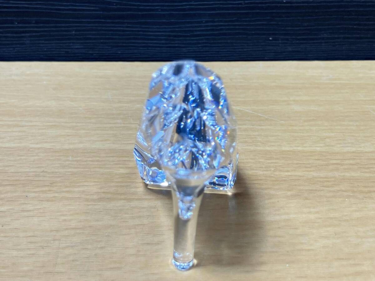 美品 スワロフスキー シンデレラの靴 箱付き □美品 ◆ スワロフスキー　SWAROVSKI ガラスの靴　シンデレラ ディズニー　コラボ オーナメント 5270155 台座つき　箱つき