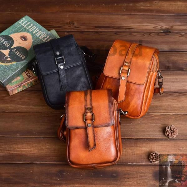 【新品未使用】ショルダーバッグ メンズ 本革 ミニショルダーバッグ カジュアルバッグ 斜め掛け 通勤 3色 肩掛けバッグ 革 男性用