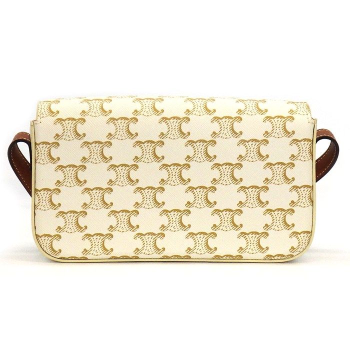 【CELINE】ショルダーバッグ クロード トリオンフキャンバス セリーヌ CELINE ショルダーバッグ クロード ホワイト