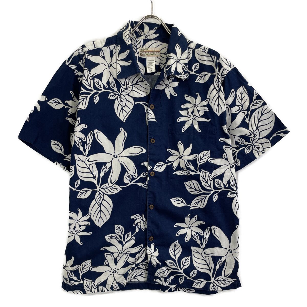 patagonia パタゴニア pataloha 52540 ﾌﾞﾙｰ 花柄 ｺｯﾄﾝ ｱﾛﾊｼｬﾂ M