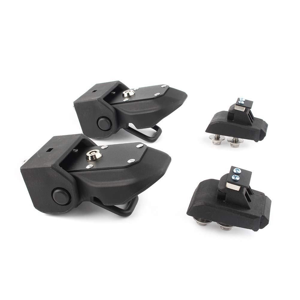 ジープ ラングラーJK 2007-2017年 用ブラックエンジンフードラッチ＆ロックパーツ 注目シリーズ ZZ520 FFCRYSTALESIA_COM