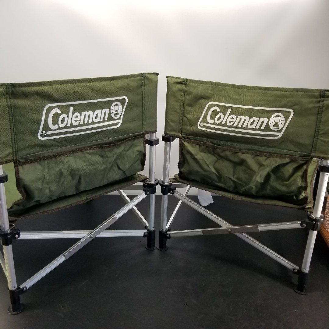 Coleman コールマン ツーウェイキャプテンチェア グリーン ２脚セット キャンプ アウトドアチェア A6588A16 - メルカリ