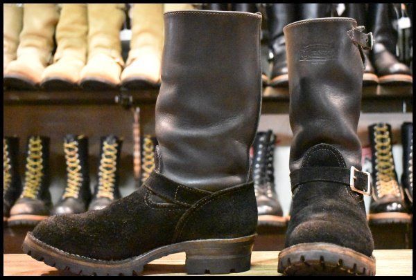 8.5E 良品 05年】WESCO ウエスコ カスタムボス 黒 ブラック×ラフアウト 