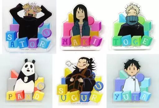 バッジ・ピンズ　全6種セット 「劇場版 呪術廻戦 0 アクリルクリップコレクション A」 中古】バッジ・ピンズ 全6種セット 「劇場版 呪術廻戦 0