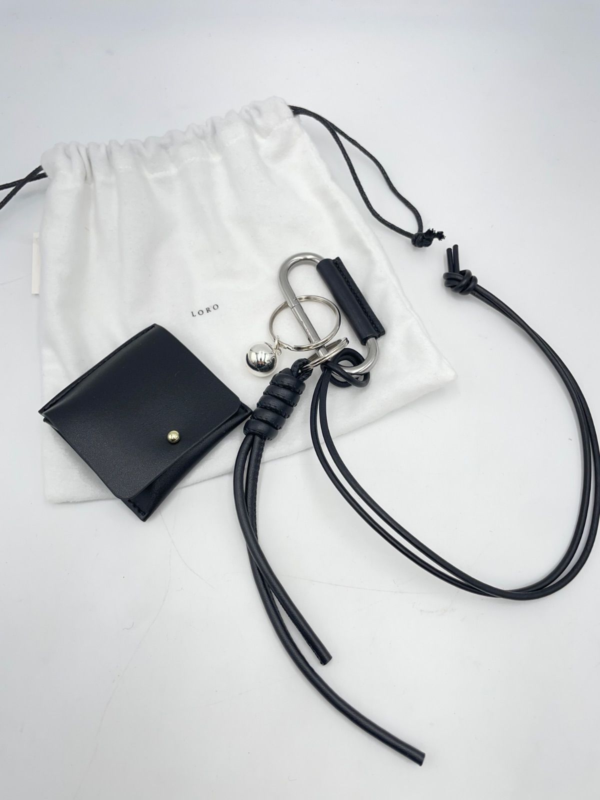 257469937 LORO ロロ sphere key charm 01 ネックストラップ ボールチャーム
