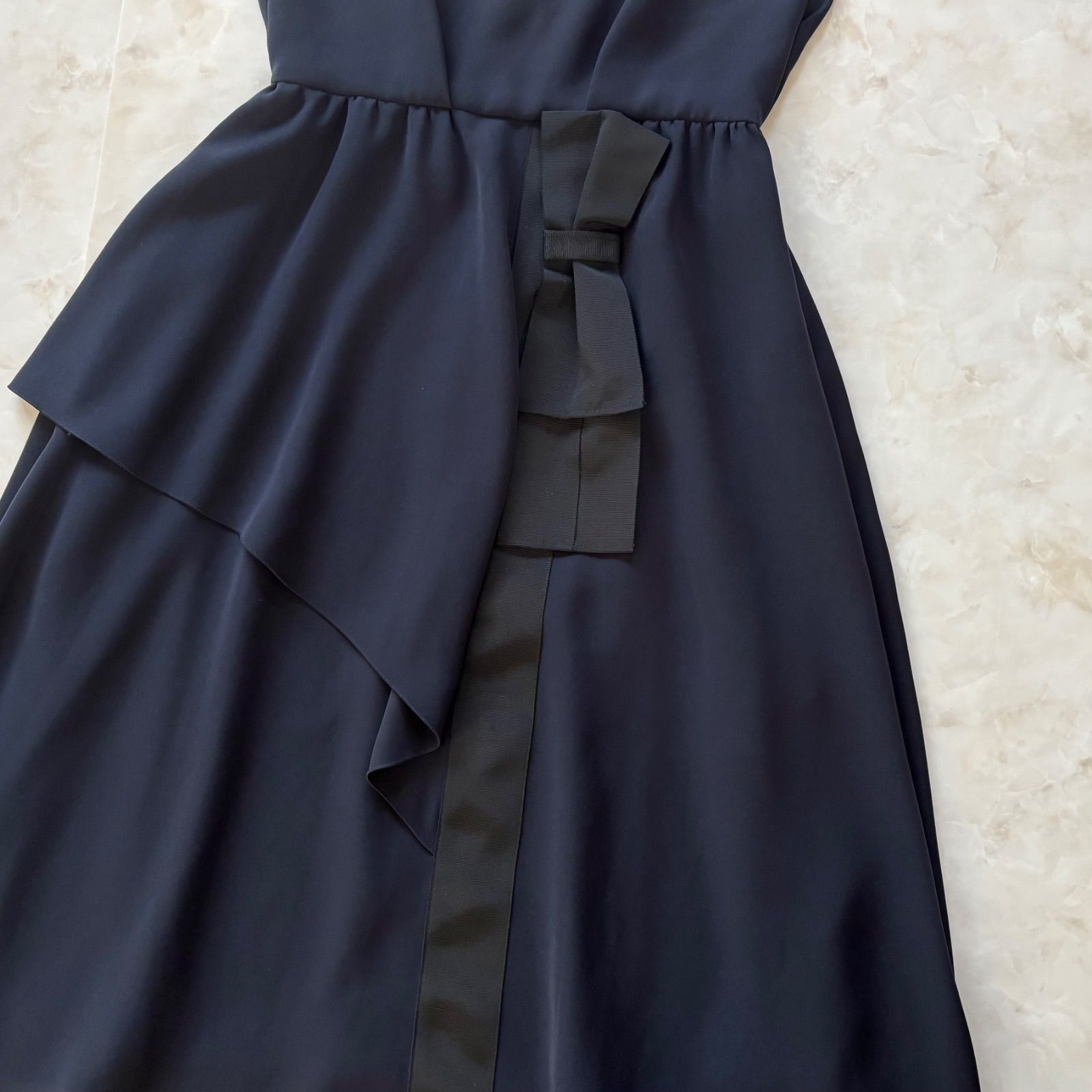 極美品✨フォクシー コルティフレア ワンピース 襟付き フィット＆フレア 38 極美品✨フォクシー コルティフレア ワンピース 襟付き フィット