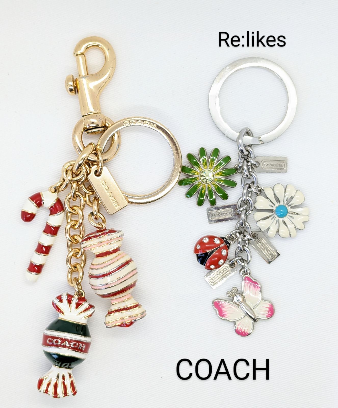 COACH キーホルダー 花 蝶々 コーチ - 通販 - guianegro.com.br